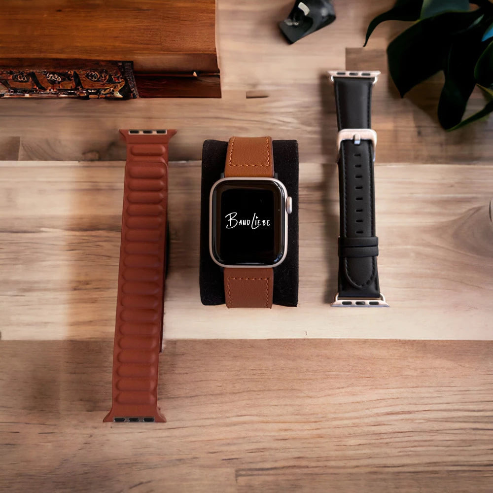 bandliebe apple watch leder armbänder