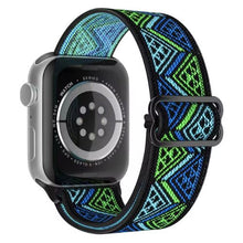 Lade das Bild in den Galerie-Viewer, elastic-triangle-blue-green
