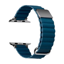 Lade das Bild in den Galerie-Viewer, lederarmband-magnet-blau
