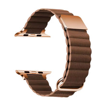 Lade das Bild in den Galerie-Viewer, lederarmband-magnet-braun
