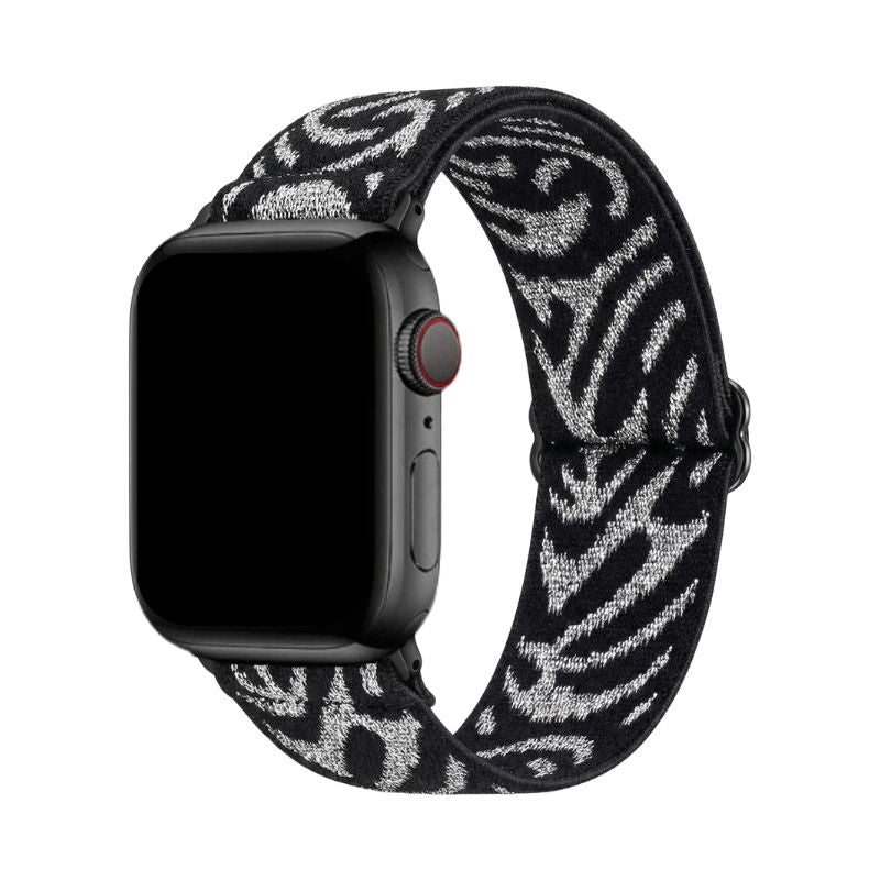 Elastik-Shiny-Glamour-Zebra-Silber