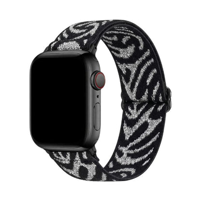 Elastik-Shiny-Glamour-Zebra-Silber