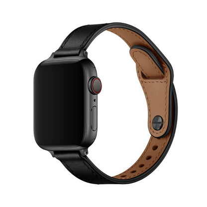 Leder-Classic-Slim-Schwarz