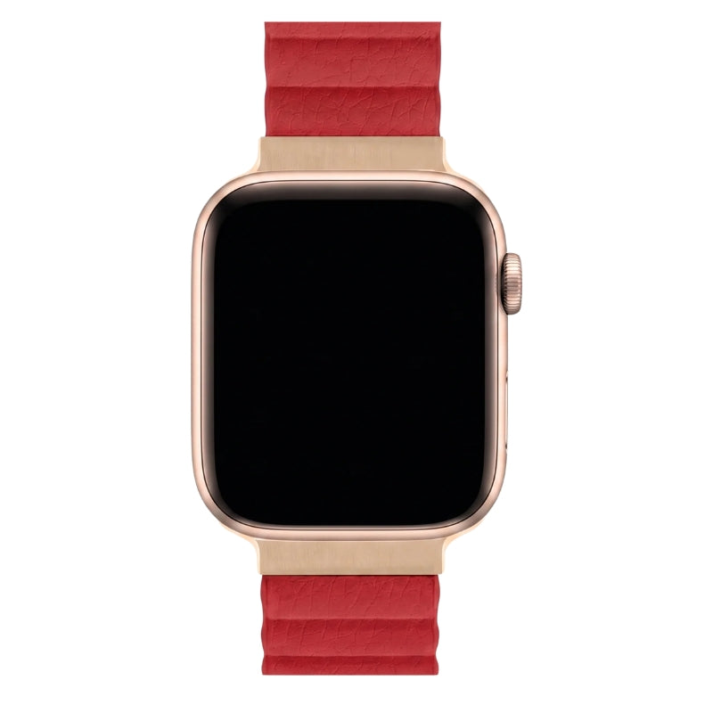 lederarmband-magnet-rot