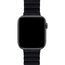 Lade das Bild in den Galerie-Viewer, lederarmband-magnet-schwarz

