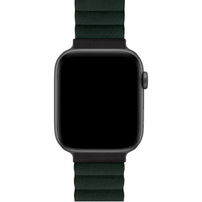 lederarmband-magnet-gruen