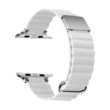 Lade das Bild in den Galerie-Viewer, lederarmband-magnet-weiss
